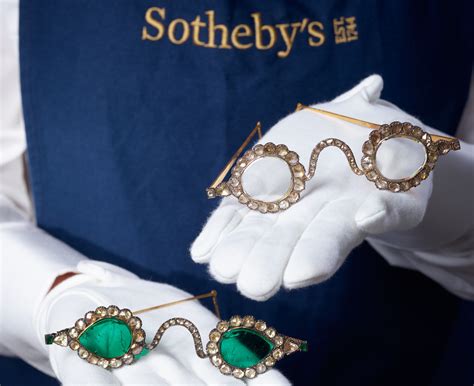bejeweled 17th century eyeglasses up for auction at sotheby s london