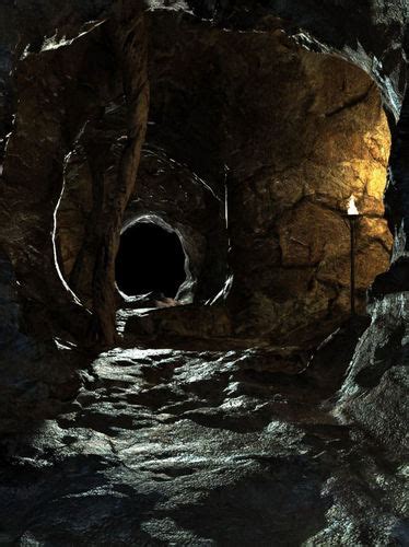 Cave With Light In It 3d Model Cgtrader