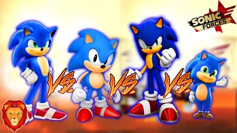 Sonic Vs Sonic La Pelicula Vs Sonic Bebe Vs Sonic Clasico En El Juego