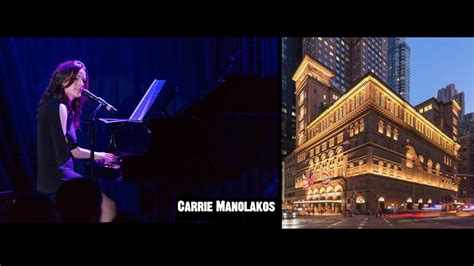 Carrie Manolakos Carnegie Hall Divas Night Youtube