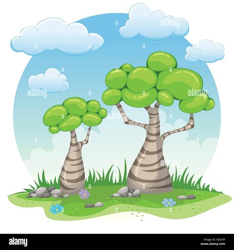 Cartoon Trees Hi Res Stock Photography And Images Alamy