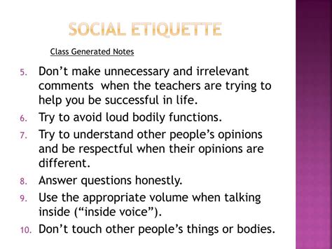 Ppt Social Etiquette Powerpoint Presentation Free Download Id 2533253