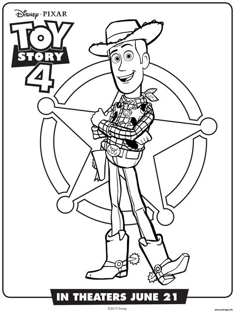 Coloriage Toy Story Woody Jecolorie Com