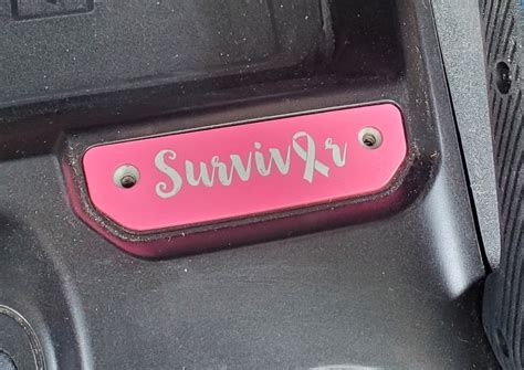Bronco Console Badge Breast Cancer Awareness Etsy