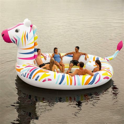 Members Mark Zebra Island Giant Inflatable Party Float Membersmark