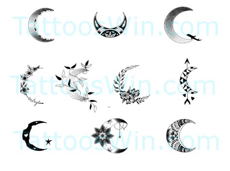 Crescent Moon Tattoo Designs Moon Tattoo Designs Cresent Moon Tattoo