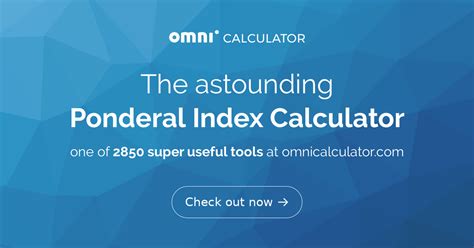 Ponderal Index Calculator Improved Bmi Measure