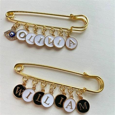 Personalized Wedding Name Pin Badge Brooch By The Colourful Aura