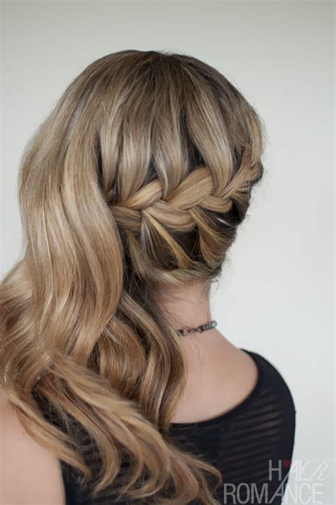 Romantic Side Swept French Braid Hairstyle Holiday Hairstyles