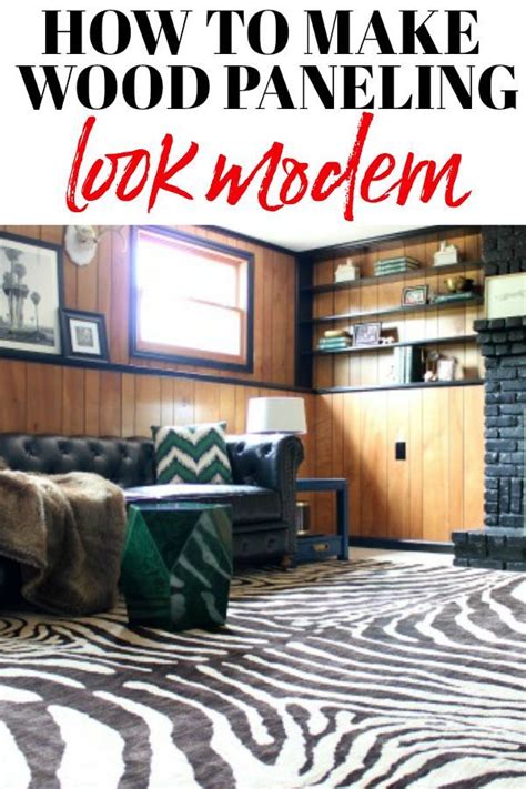 29 helpful tips on how to update wood paneling. How Decorate Wood Paneling Without Painting - give your 70 ...