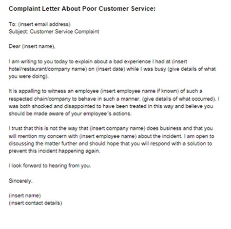 Complaint Letter To Service Provider Examples 2 In Pdf Examples