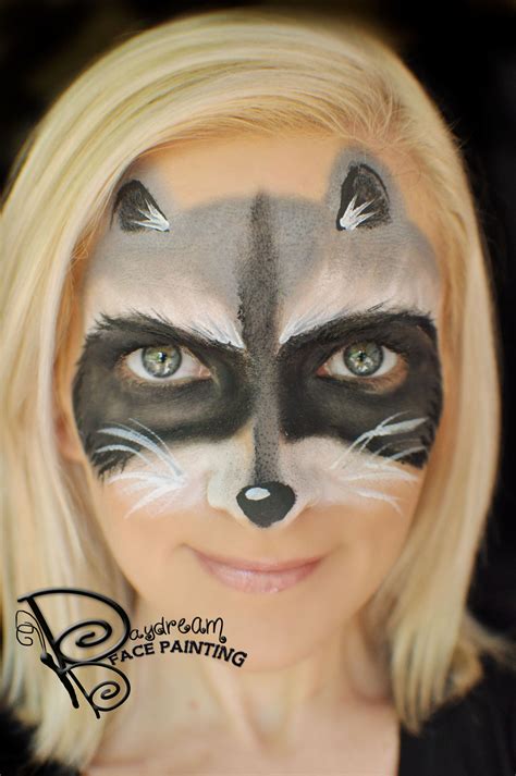 Fun And Simple Raccoon Mask By Amanda Moody Daydream Face Painting