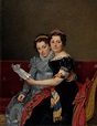 The Sisters Zénaïde and Charlotte Bonaparte (1821). Jacques-Louis David ...
