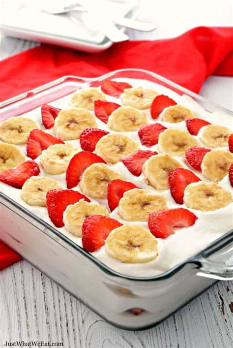 Strawberry Banana Icebox Cake Gluten Free Vegan Just