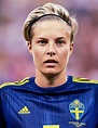 Lina Hurtig #8, Sweden, during opening ceremonies in the semifinal ...