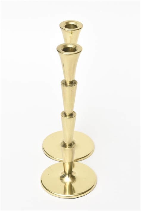 Art Deco Brass Candlesticks At 1stdibs