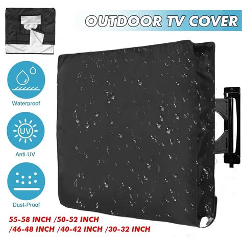 Weatherproof Outdoor Tv Cover Protect Tv Screen Dustproof Waterproof