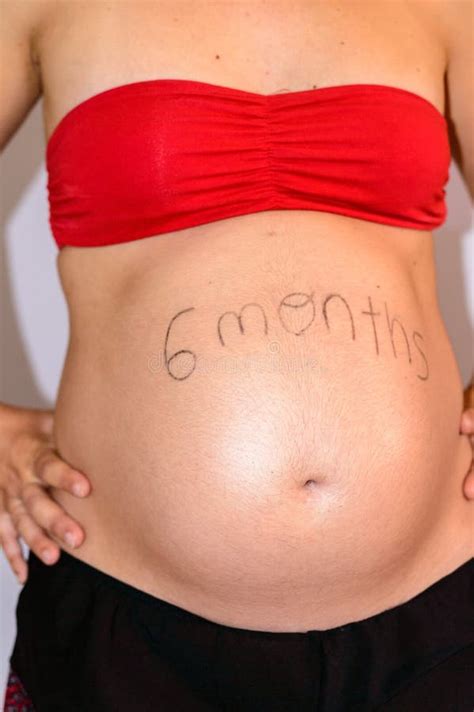 Beautiful Six Months Pregnant Woman Teaching Precious Tummy June 25