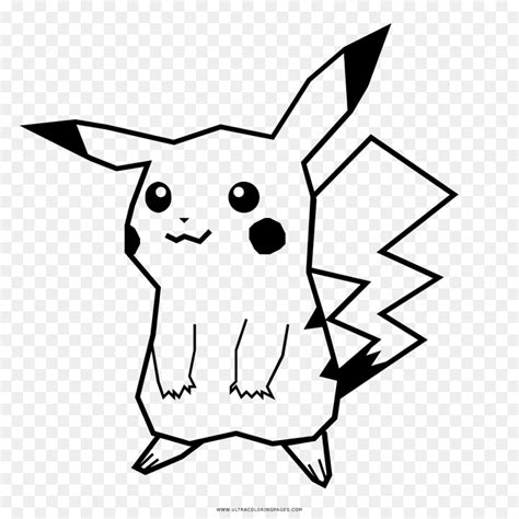 Pikachu With Hat Coloring Page