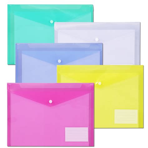 Buy 10 Pack File Foldersplastic Envelope Folderus Letter A4 Size Poly