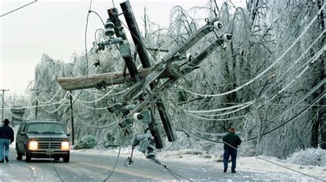 Thousands In The Dark After Ice Storms Cut Power Lines In Us Canada