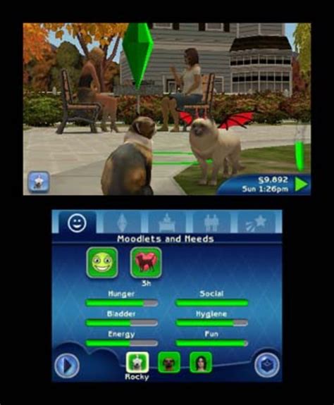 The Sims 3 Pets 3ds Screenshots