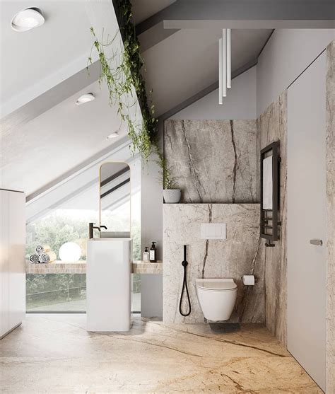 In hometalk's post, we can see a simply designed bathroom with an excellent color combination. 50 Attic Bathrooms to Inspire Your Next Renovation ...