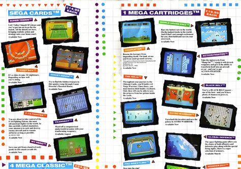 Mastertronic The Sega Master System Game Catalog 1988 United