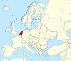 Grande mapa de ubicación de los Países Bajos en Europa | Países Bajos ...