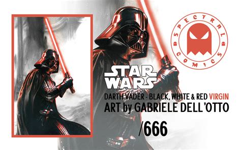 Darth Vader Black White And Red 1 Gabriele Dellotto Virgin Variant C
