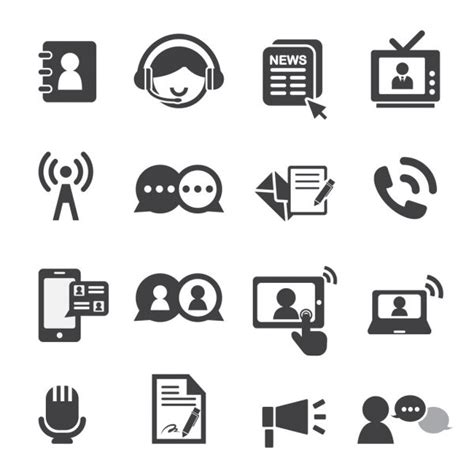 Communication Icons Stock Vector Image By ©bioraven 11446610