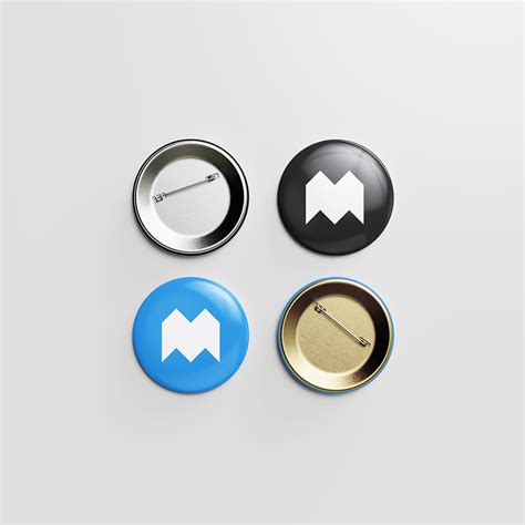 pin button mockup mockups design  premium mockups