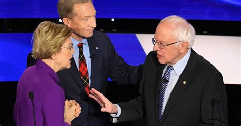 Sanders Warren Decline To Shake Hands After Sparring During Iowa Debate