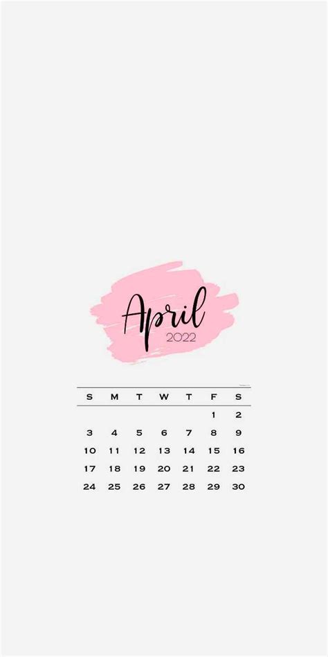 Calendar Wallpaper Iphone Wallpaper Image Name April Notes