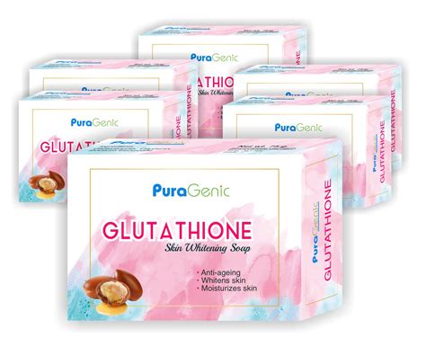 Puragenic Glutathione Skin Whitening Soap 75 G Pack Of 6 Buy Puragenic