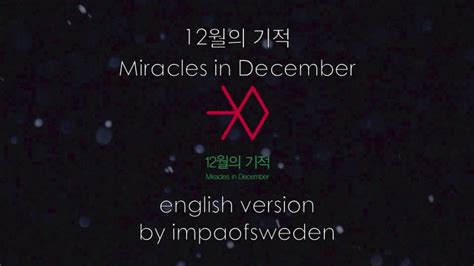 Exo 12월의 기적 Miracles In December English Cover Youtube