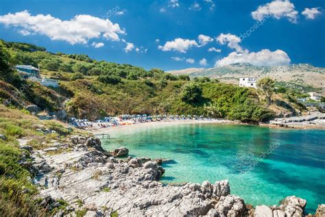 Kassiopi Beach Corfu Island Greece — Stock Photo © Lucianbolca