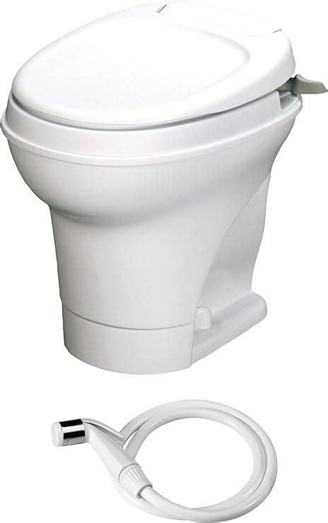 Aqua Magic V Rv Toilet Hand Flush With Hand Sprayer High Profile