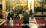 Princess Diana and Dodi Fayed cross the lobby of the Ritz-Carlton Hotel ...