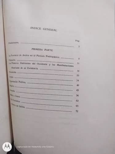 Historia De La Provincia De Ávalos Virreinato De La Nueva Es En Venta