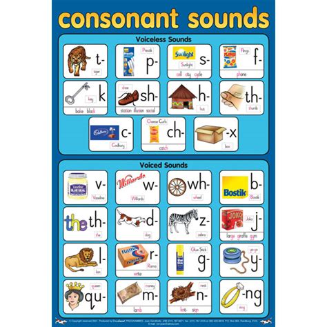 Consonant Sounds Chart Sound Waves National Edition Consonant Vowel