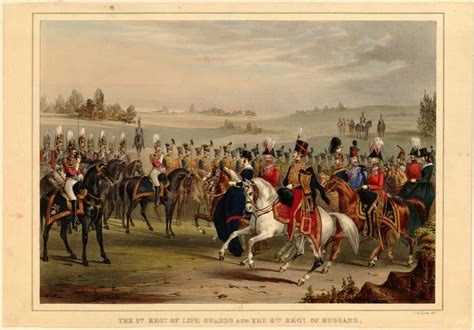 The 1st Regt Of Life Guards And The 8th Regt Of Hussars Hayes Michael Angelo 1820 1877