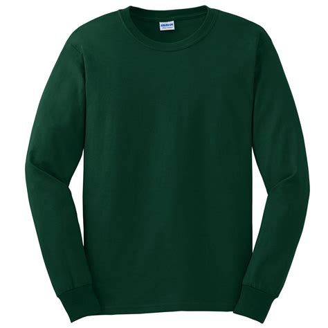 Gildan G2400 Ultra Cotton Long Sleeve T Shirt Forest Green