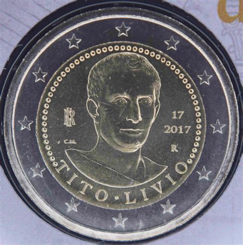 Italien 2 Euro Münze 2000 Todestag Von Titus Livius 2017 Euro