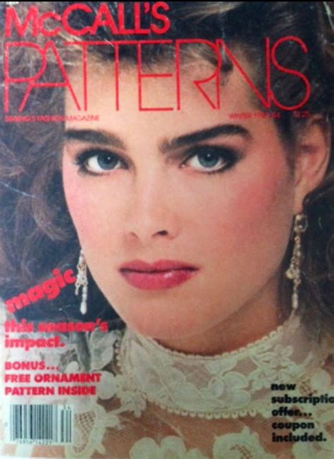 Brooke Shields Covers Mccalls Patterns 1983 Photo By Patrick Demarchelier