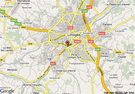 Limoges Map