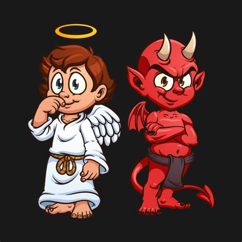 Angel And Devil Angel T Shirt Teepublic