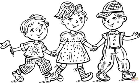 Free Girl And Boy Coloring Page Download Free Girl And Boy Coloring