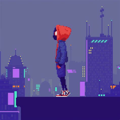 1080x1080 Resolution Spider Man Pixel Art 1080x1080 Resolution