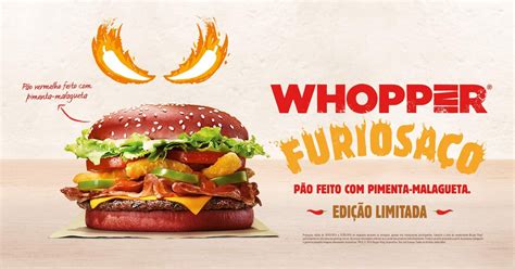 Whopper Furiosa O Burger King Lan A Sandu Che Com P O Vermelho Apimentado Gkpb Geek